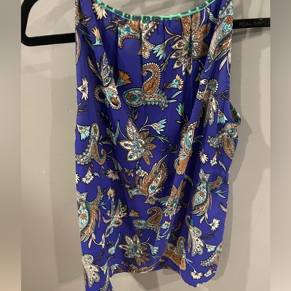 LOFT paisley sleeveless Halter top - M - Picture 4 of 4